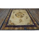 Early 19th Century W. Chinese Ningxia Carpet with Foo Dogs