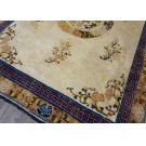 Early 19th Century W. Chinese Ningxia Carpet with Foo Dogs