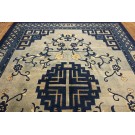 19th Century Chinese Peking Carpet with Architectural Design