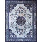 19th Century Chinese Peking Carpet with Architectural Design