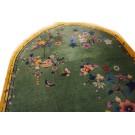 1930s Chinese Art Deco Oval Carpet