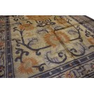 Late 19th Century W. Chinese Ningxia Silk Carpet 