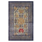 Late 19th Century W. Chinese Ningxia Silk Carpet 