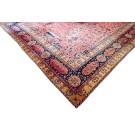 Early 20th Century Persian Silk & Wool Kashan Carpet