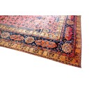 Early 20th Century Persian Silk & Wool Kashan Carpet