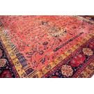 Early 20th Century Persian Silk & Wool Kashan Carpet