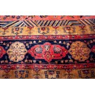 Early 20th Century Persian Silk & Wool Kashan Carpet