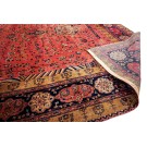 Early 20th Century Persian Silk & Wool Kashan Carpet