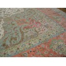 Late 20th Century Persian Tabriz Wool & Silk Carpet
