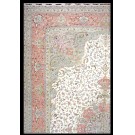 Late 20th Century Persian Tabriz Wool & Silk Carpet