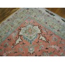 Late 20th Century Persian Tabriz Wool & Silk Carpet