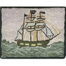 Mid 20th Century Nautical American Hooked Rug