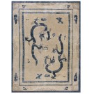 19th Century Chinese Ningxia Dragon Carpet