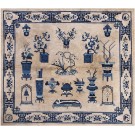 Early 20th Century Chinese Peking 100 Antiques Carpet