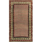 19th Century W. Persian Kurdish Checkerboard Pattern Carpet