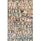 Mid 20th Century Moroccan Boucherouitte Carpet