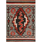 1920s American Navajo Carpet with Storm Pattern