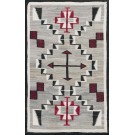 1930s American Navajo Carpet with Storm Pattern
