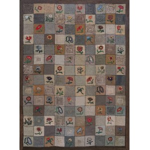 American Hooked Rug #25823