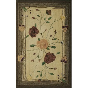 American Hooked Rug #17318