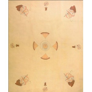 American Hooked Rug #17587